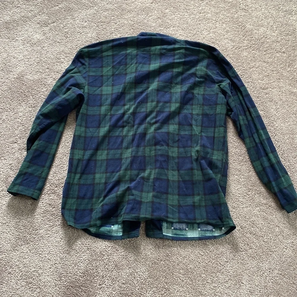 Nautica Green/Navy Plaid Pajama Set SIZE M